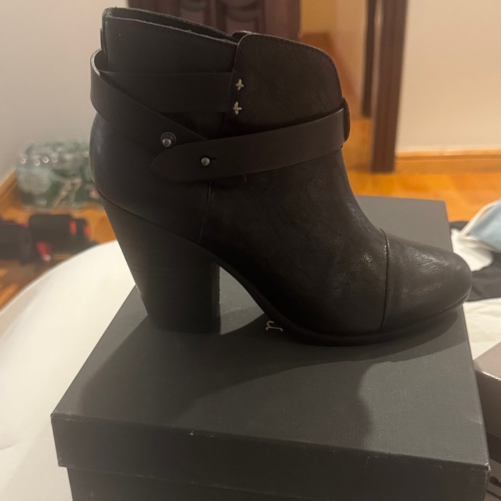 Rag & Bone Black Heeled Ankle Boots